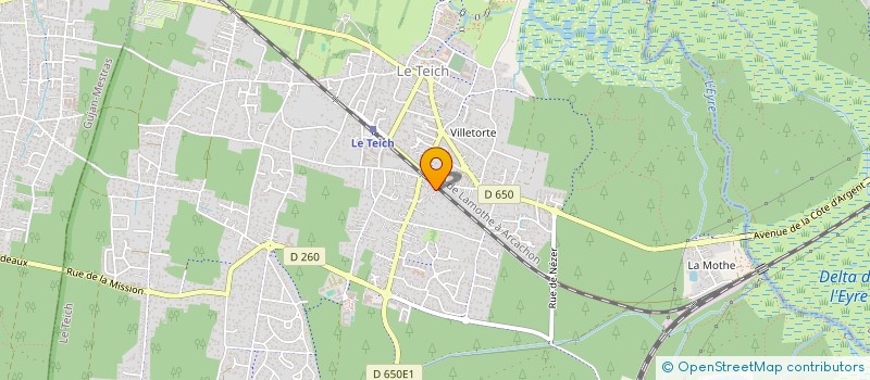 localisation de l'entreprise MONSIEUR AUGUSTIN PETIT  LE TEICH