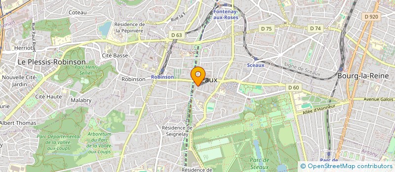 localisation de l'entreprise MONSIEUR AUGUSTIN PONSIN à SCEAUX
