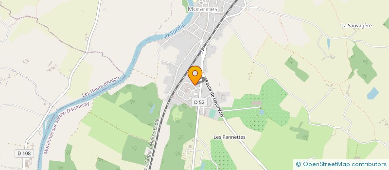 localisation de l'entreprise MONSIEUR AUGUSTIN ROINE  MORANNES SUR SARTHE-DAUMERAY