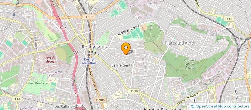 localisation de l'entreprise MONSIEUR AUGUSTIN ROY  ROSNY-SOUS-BOIS
