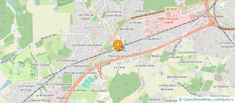 localisation de l'entreprise MONSIEUR AUGUSTIN SAILLOUR  BALLAN-MIRE