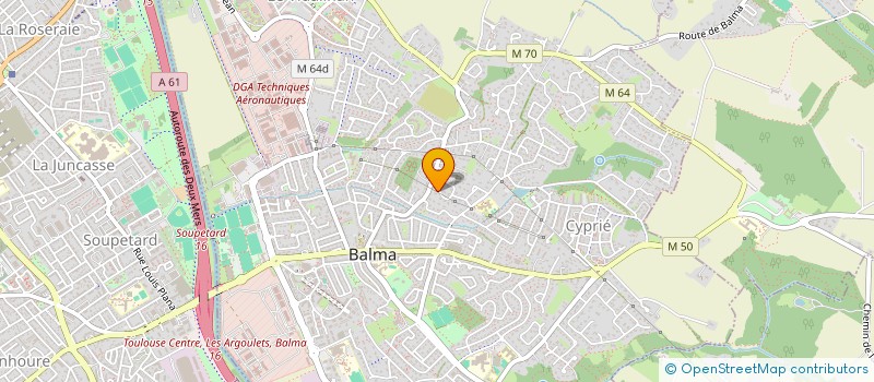 localisation de l'entreprise MONSIEUR AUGUSTIN SOUAL  TOULOUSE