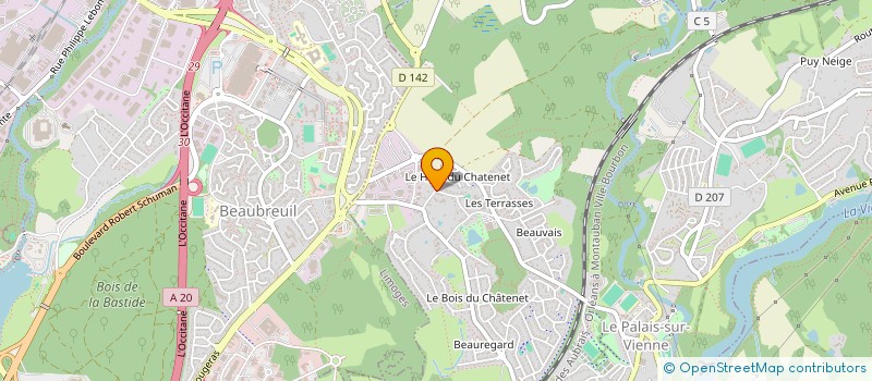 localisation de l'entreprise MONSIEUR AUGUSTIN ZEZA REDON  LE PALAIS-SUR-VIENNE