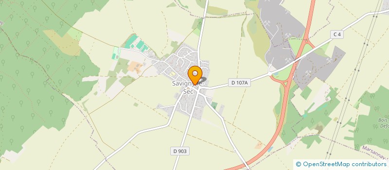 localisation de l'entreprise MONSIEUR AUGUSTO CARDOSO  SAVIGNY-LE-SEC