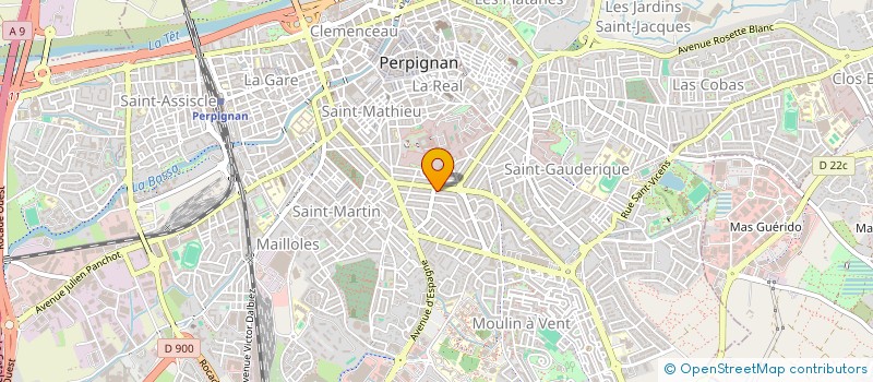 localisation de l'entreprise MONSIEUR AUGUSTO DA COSTA ALVES MADEIRA  PERPIGNAN