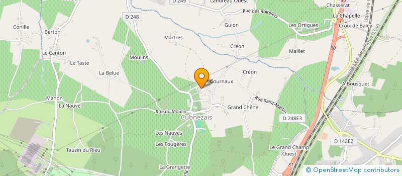 localisation de l'entreprise MONSIEUR AUGUSTO DOS SANTOS LINO  CUBNEZAIS