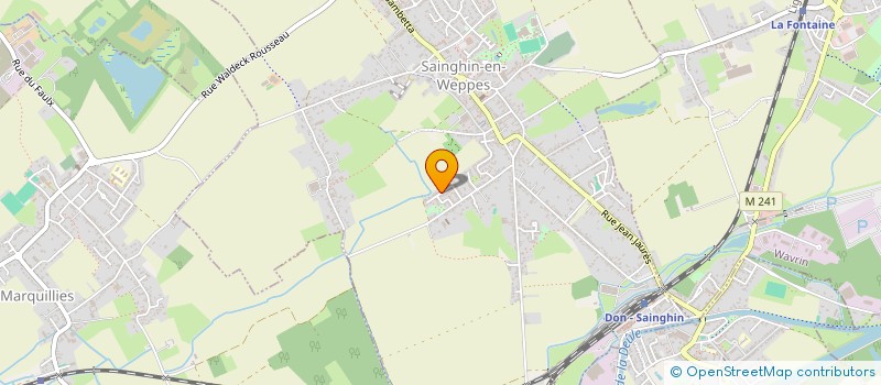 localisation de l'entreprise MONSIEUR AUGUSTO FERREIRA  SAINGHIN-EN-WEPPES