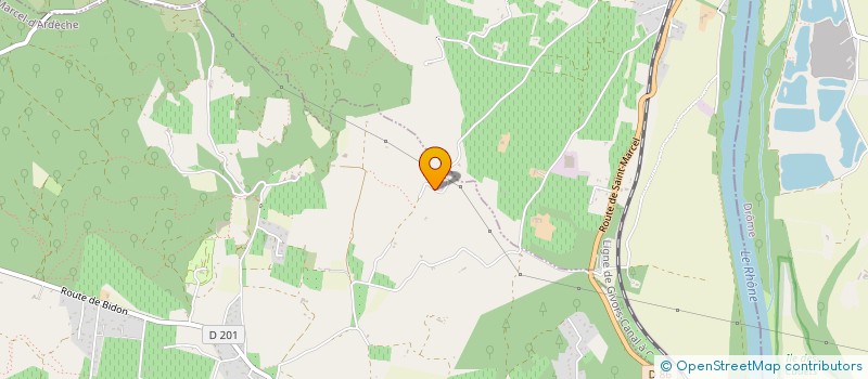 localisation de l'entreprise MONSIEUR AUGUSTO MORAIS MIGUEL  SAINT MARCEL D'ARDECHE