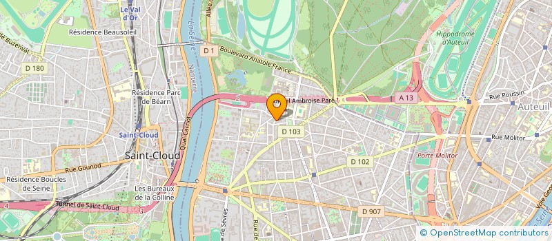 localisation de l'entreprise MONSIEUR AUGUSTO ZANOVELLO à BOULOGNE-BILLANCOURT