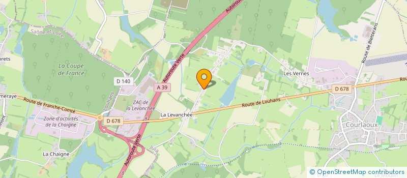 localisation de l'entreprise MONSIEUR AUPAVE AUBERGER à COURLAOUX