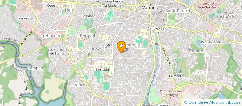 localisation de l'entreprise MONSIEUR AUREL BRAN à VANNES