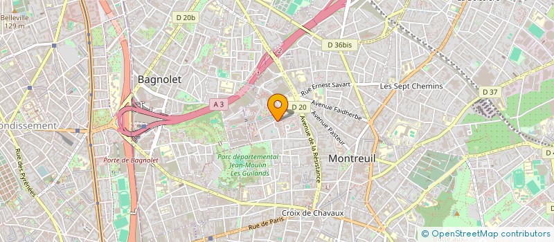 localisation de l'entreprise MONSIEUR AUREL CIRPACI  MONTREUIL