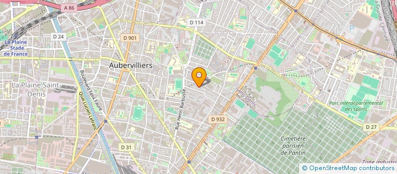 localisation de l'entreprise MONSIEUR AUREL COJANU  AUBERVILLIERS