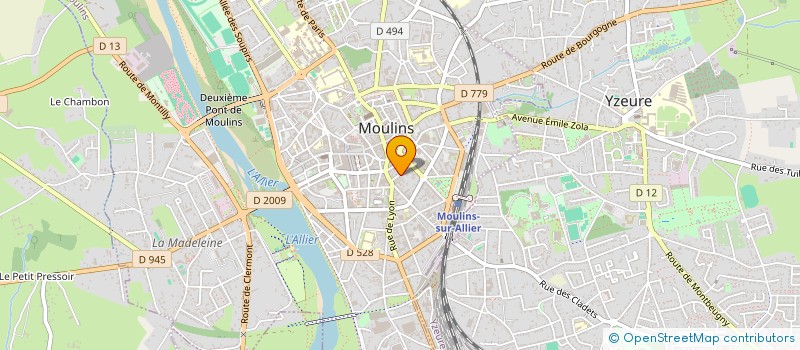 localisation de l'entreprise MONSIEUR AUREL MUNTEAN  MOULINS