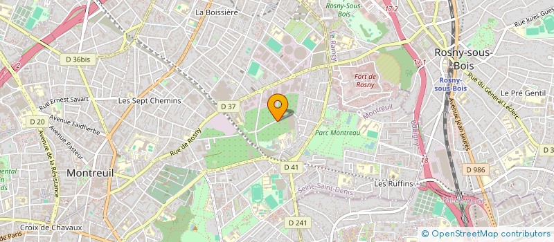 localisation de l'entreprise MONSIEUR AUREL RABONTU à MONTREUIL