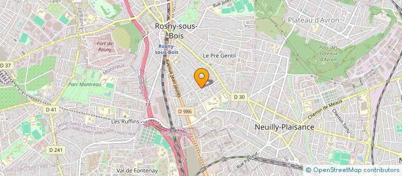 localisation de l'entreprise MONSIEUR AUREL ROSTAS à ROSNY-SOUS-BOIS