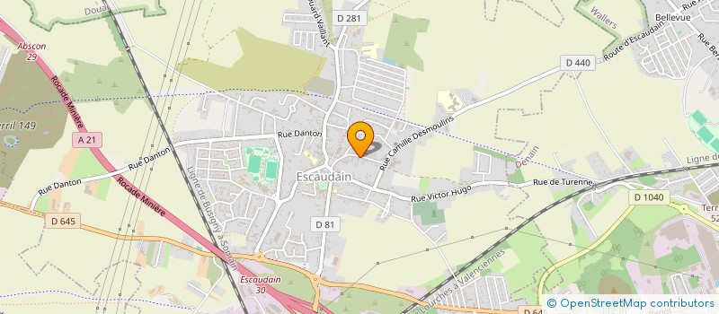 localisation de l'entreprise MONSIEUR AUREL SANDU  ESCAUDAIN