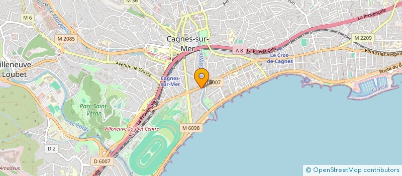 localisation de l'entreprise MONSIEUR AURELE GHISLAIN JEAN MARME à CAGNES-SUR-MER
