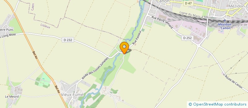 localisation de l'entreprise MONSIEUR AURELE TESSON  MEZIDON VALLEE D'AUGE