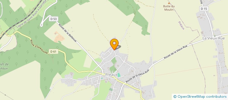 localisation de l'entreprise MONSIEUR AURELEIN MICHEL  PREAUX
