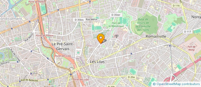localisation de l'entreprise MONSIEUR AURELIAN CHIRITOIU à LES LILAS
