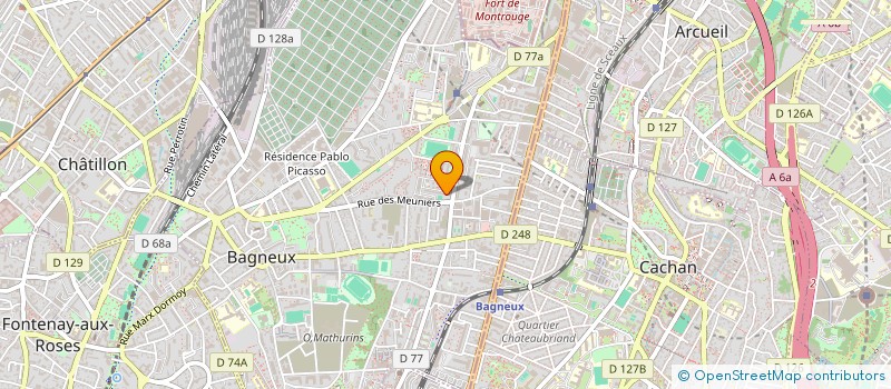 localisation de l'entreprise MONSIEUR AURELIANO SEMEDO à BAGNEUX