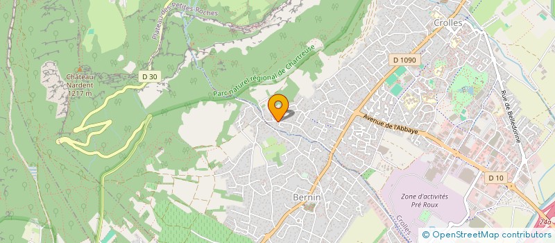 localisation de l'entreprise MONSIEUR AURELIE PICARD à CROLLES