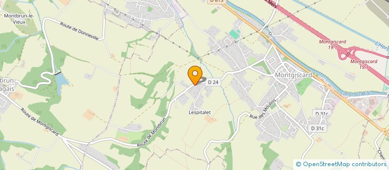 localisation de l'entreprise MONSIEUR AURELIEN ABRASSART  MONTGISCARD