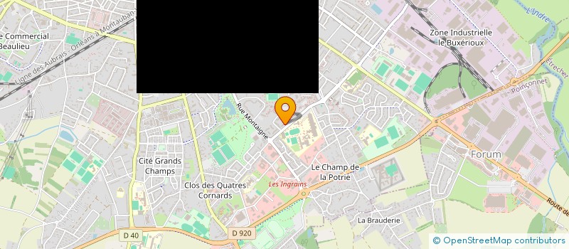 localisation de l'entreprise MONSIEUR AURELIEN AFONSIM ARAUJO à CHATEAUROUX