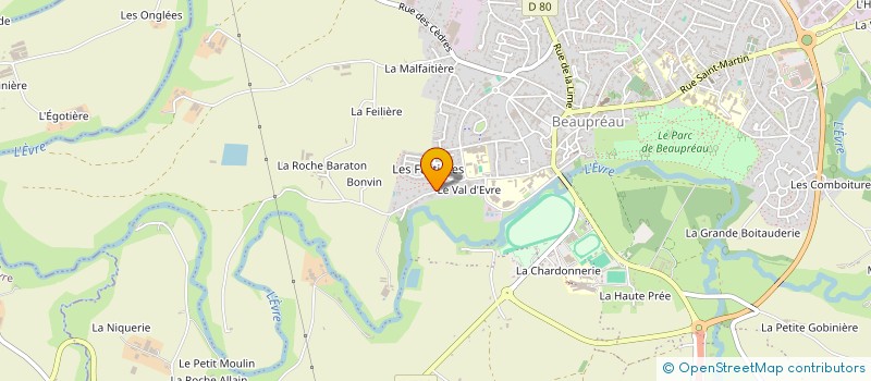 localisation de l'entreprise MONSIEUR AURELIEN AGAISE à BEAUPREAU-EN-MAUGES