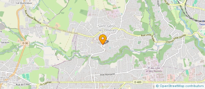 localisation de l'entreprise MONSIEUR AURELIEN AIGUILLON  SAINT-GENIS-LES-OLLIERES