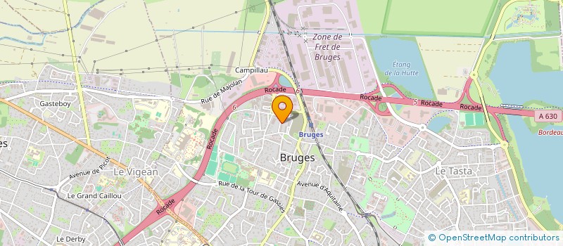 localisation de l'entreprise MONSIEUR AURELIEN AIMARD à BRUGES