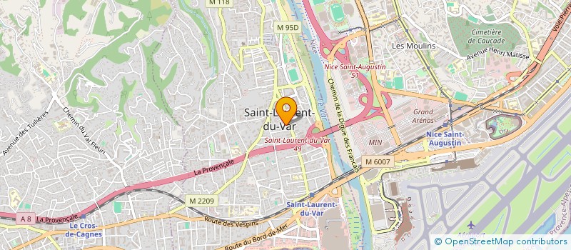 localisation de l'entreprise MONSIEUR AURELIEN ALBANESE à SAINT-LAURENT-DU-VAR