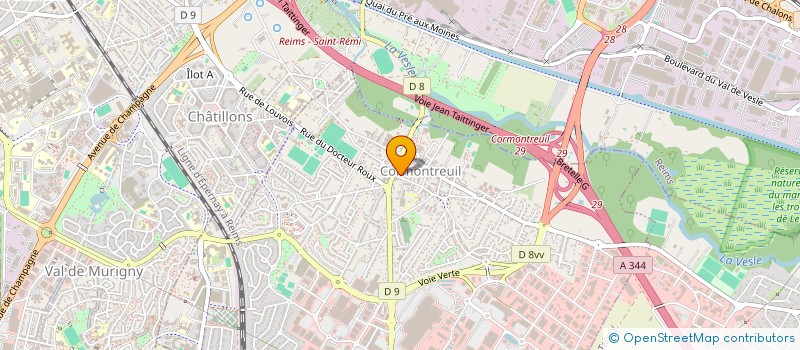 localisation de l'entreprise MONSIEUR AURELIEN ALBRECHT  CORMONTREUIL