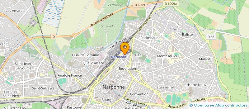 localisation de l'entreprise MONSIEUR AURELIEN ALCANTARA  NARBONNE