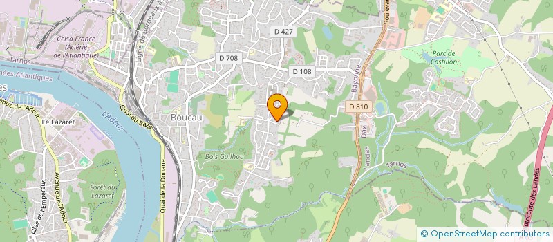 localisation de l'entreprise MONSIEUR AURELIEN ALEGRE DE LA SOUJEOLE  BOUCAU