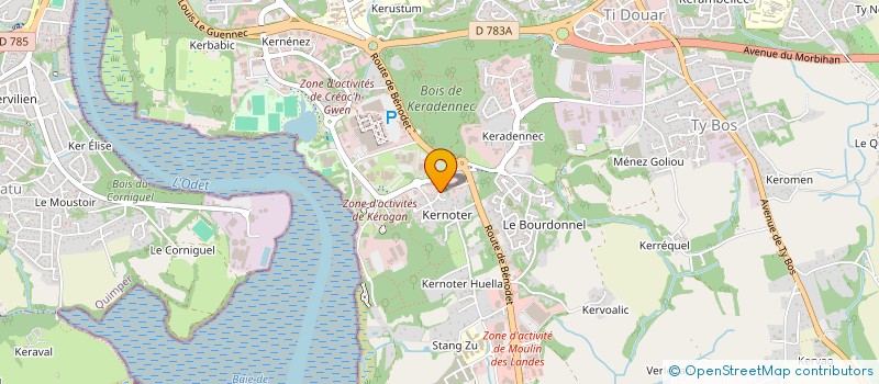 localisation de l'entreprise MONSIEUR AURELIEN ATTARD à QUIMPER