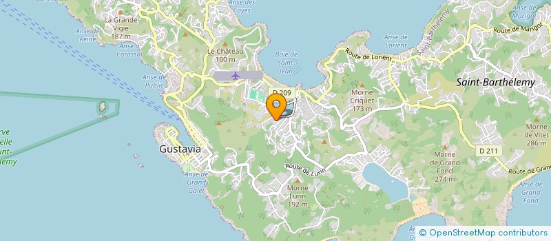 localisation de l'entreprise MONSIEUR AURELIEN AUBIN  SAINT-BARTHELEMY