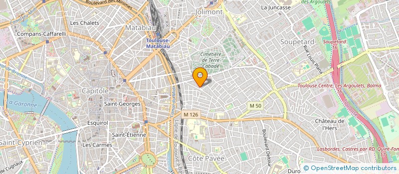 localisation de l'entreprise MONSIEUR AURELIEN AUDE  TOULOUSE