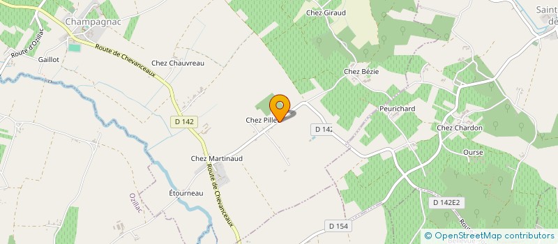 localisation de l'entreprise MONSIEUR AURELIEN AUDIN à CHAMPAGNAC