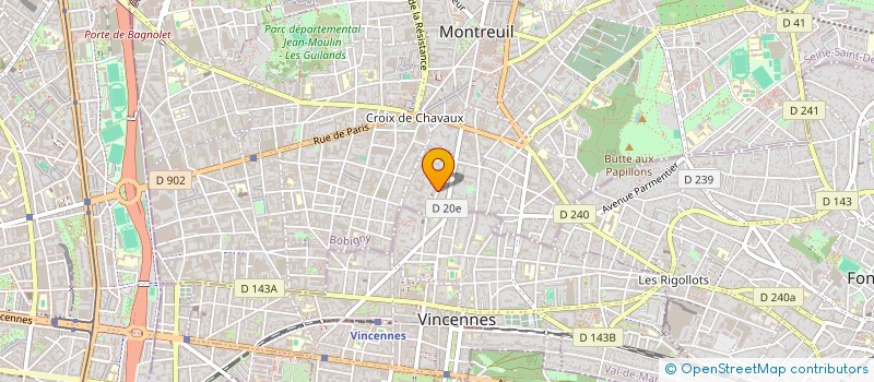 localisation de l'entreprise MONSIEUR AURELIEN AVENET  MONTREUIL