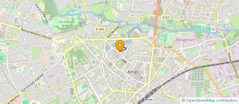 localisation de l'entreprise MONSIEUR AURELIEN BACHELET à ARRAS