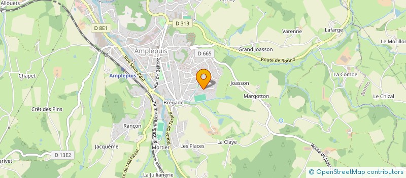 localisation de l'entreprise MONSIEUR AURELIEN BALOUZET  AMPLEPUIS