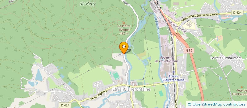 localisation de l'entreprise MONSIEUR AURELIEN BANSEPT  ETIVAL-CLAIREFONTAINE