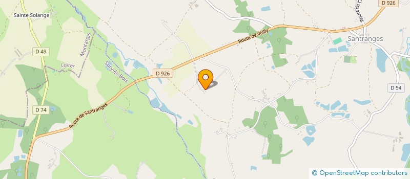 localisation de l'entreprise MONSIEUR AURELIEN BATARDY  SANTRANGES