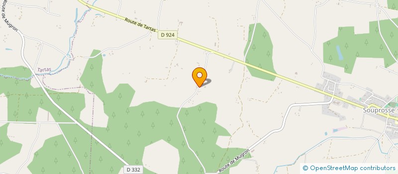 localisation de l'entreprise MONSIEUR AURELIEN BATS  SOUPROSSE