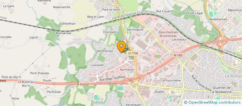 localisation de l'entreprise MONSIEUR AURELIEN BAUDIN à PLOEREN