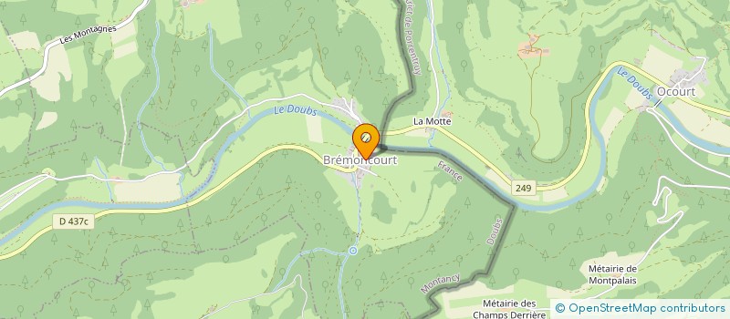 localisation de l'entreprise MONSIEUR AURELIEN BAULIEU à MONTANCY