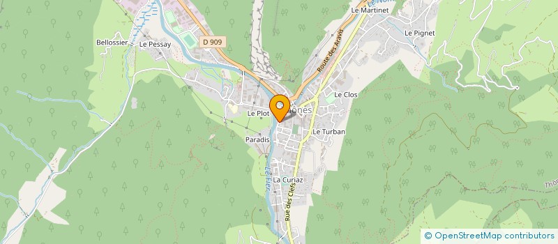 localisation de l'entreprise MONSIEUR AURELIEN BEAU  THONES