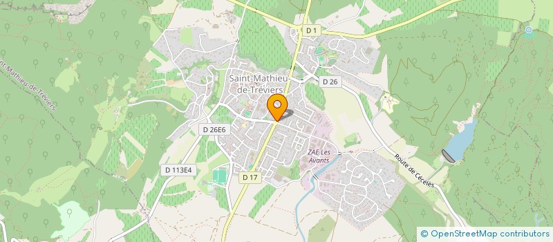 localisation de l'entreprise MONSIEUR AURELIEN BEAUMET  SAINT-MATHIEU-DE-TREVIERS